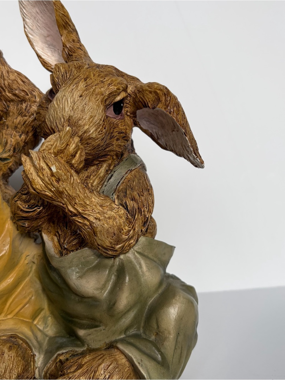Chrisdon Three Bunnies See No Evil Hear No Evil Speak No Evil Rabbit Figurine - Picture 4 of 9